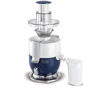 Image of Black+Decker 0.6L Compact Juice Extractor 1000W White/Blue.